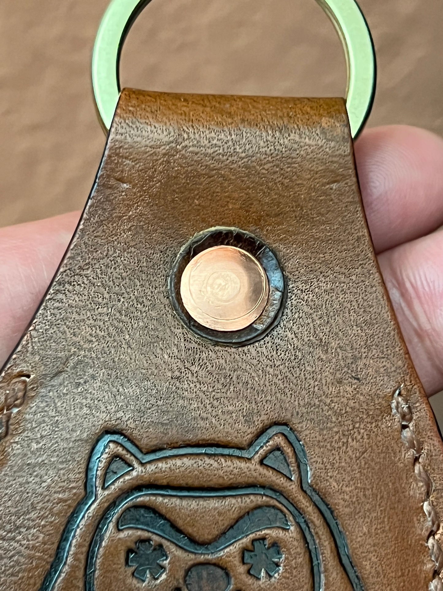 Shiba coin DOGE replica leather keychain